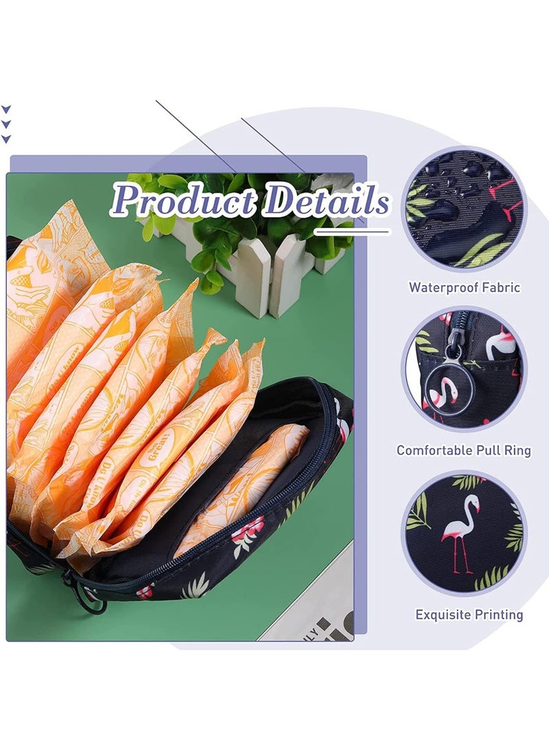 حقيبة دورة شهرية للفتيات والمراهقات – حقيبة صغيرة أنيقة وعصرية وخفيفة الوزن ومنظمة للمستلزمات الصحية النسائية مثل الفوط الصحية، السدادات القطنية، المناديل المبللة، قابلة للحمل في المدرسة، السفر، العمل، مقاومة للماء، مزودة بسحاب متين، تصميم عصري وجذاب للبنات والمراهقات، حقيبة فترة شهرية سرية ومريحة، حقيبة متعددة الاستخدامات للتخزين الشخصي، المناديل الصحية، المكياج، الإكسسوارات، الأدوية، حقيبة صغيرة للحقيبة، حقيبة ظهر، خزانات المدرسة، حقيبة نسائية عملية وعصرية، مثالية للهدايا، مجموعة أول دورة شهرية، محمية من البلل والتسرب - Image 5